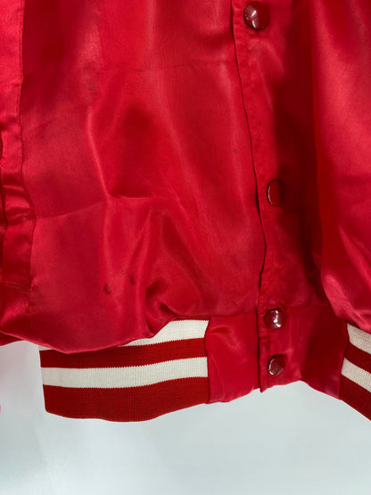 .Vintage BUDWEISER Size No Tag (Approx.L) Nylon Jacket / A7940