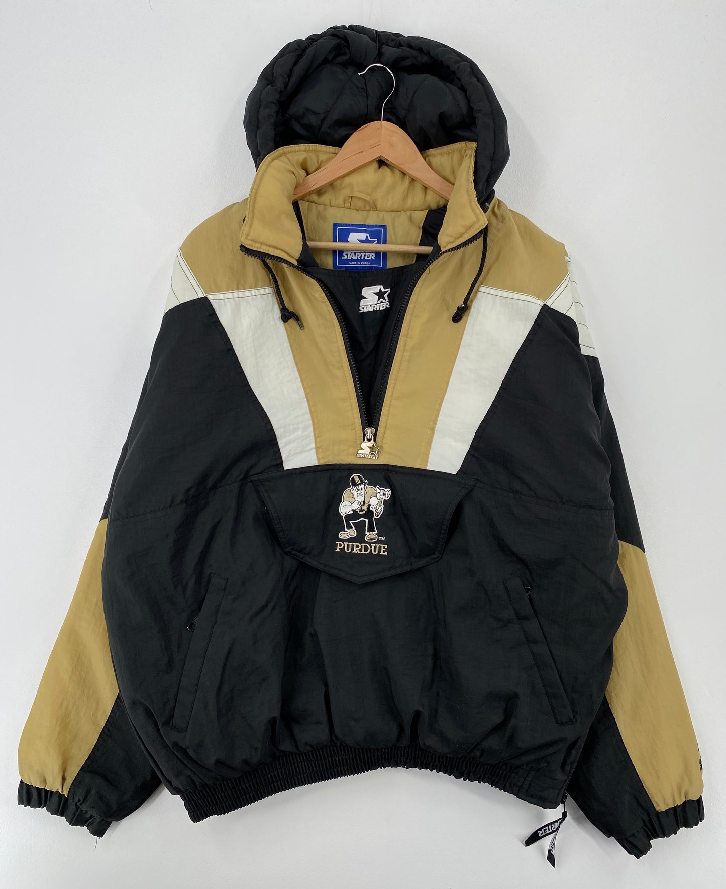 90's STARTER x PURDUE Size L Vintage College Nylon Jacket / A8765