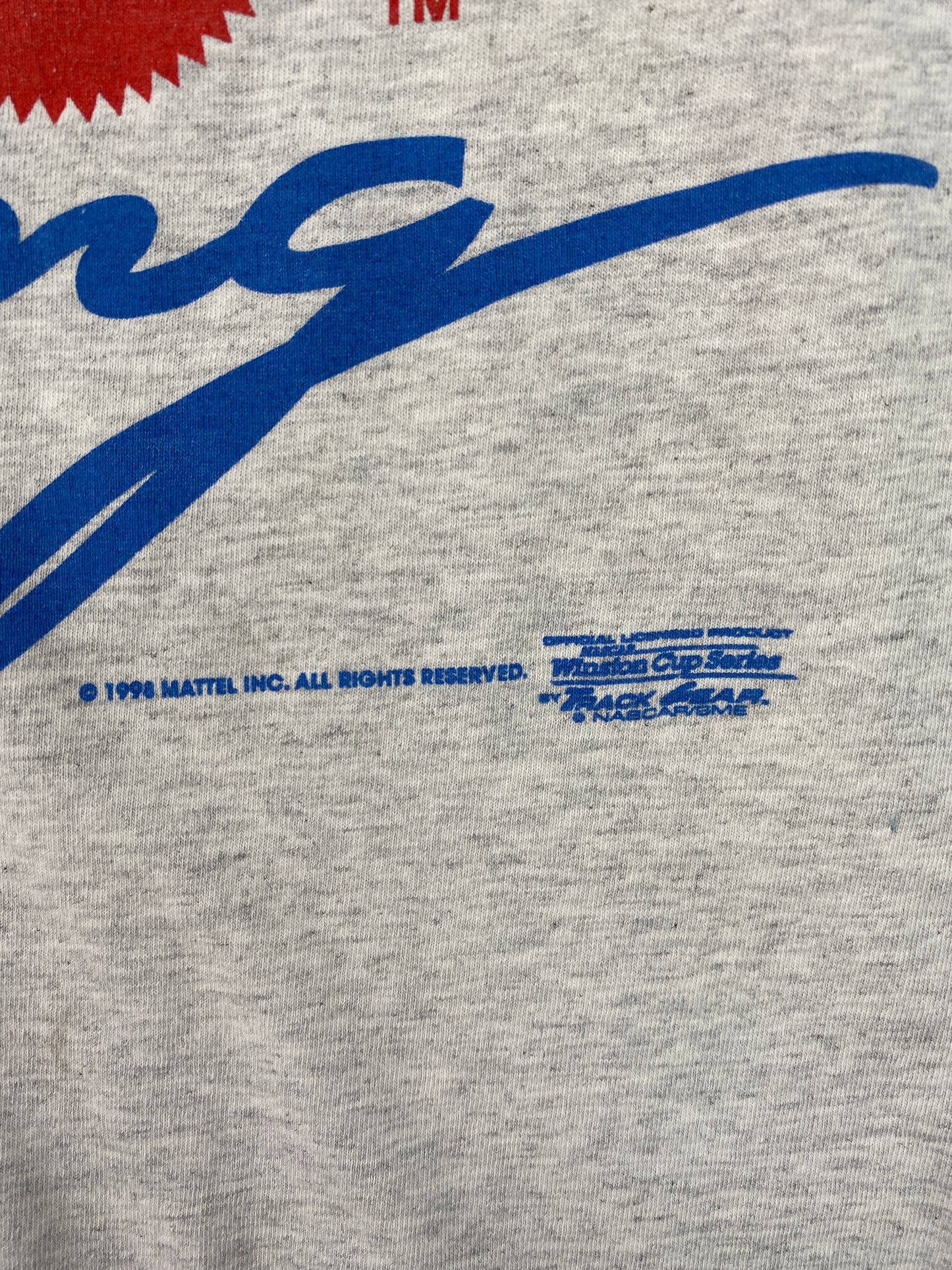 1998 HOT WHEELS x KYLE PETTY Size XL Vintage Racing T-Shirt / A7217
