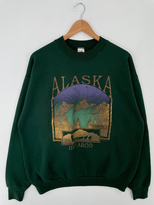 90's ALASKA Made in USA Size XL Vintage Sweat-shirt / A9542