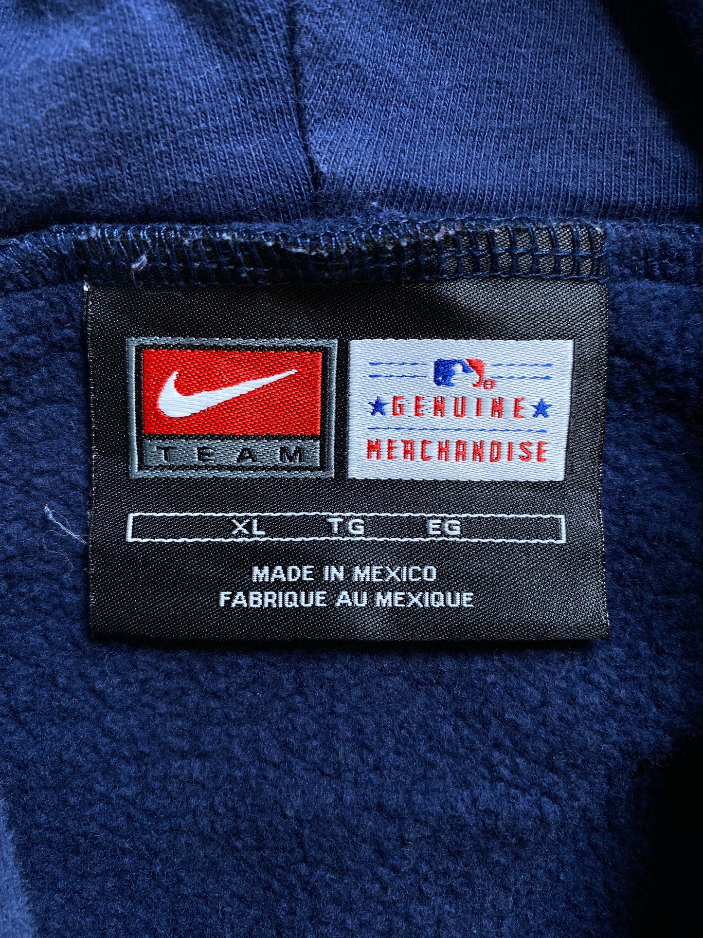 00' NIKE NEW YORK YANKEES Size XL Vintage MLB Hoodie Sweat-Shirt / A2881
