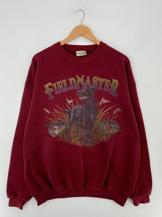 90’s FIELD MASTER Made in USA Size XL Animal Sweat-Shirt / E3697S