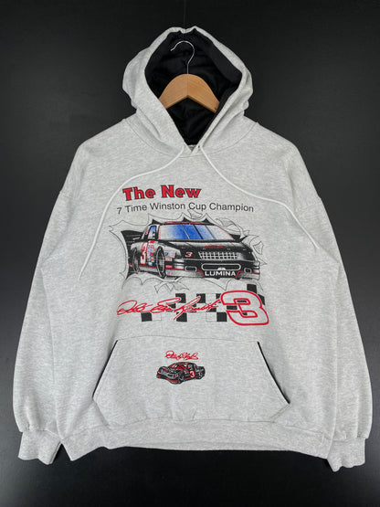 Vintage DALE EARNHARDT Size XL Ranig Hoodie Sweat-Shirt / E5654S