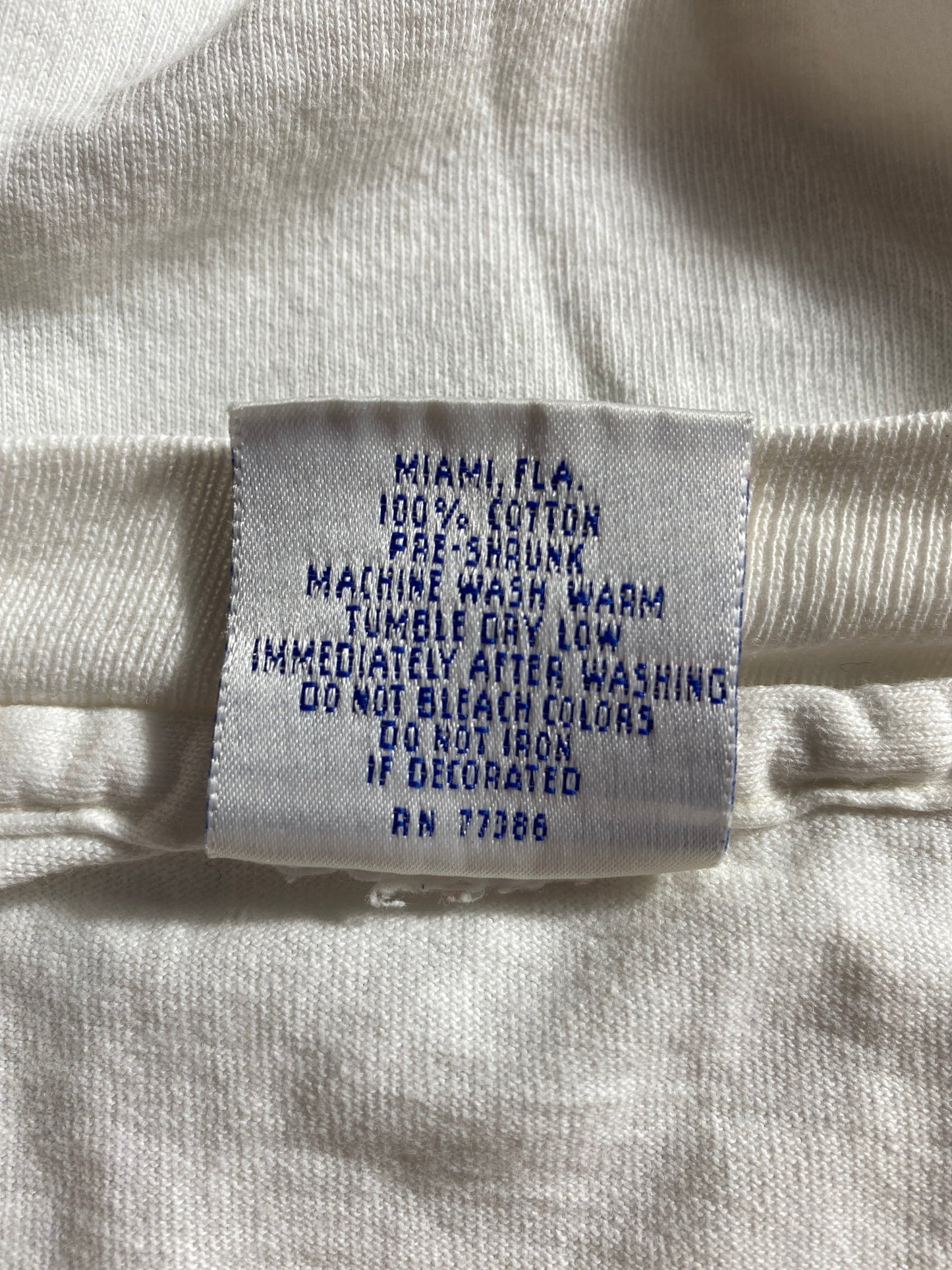 90's MIAMI DOLPHINS Made in USA Size L Vintage NFL T- Shirt / A3585