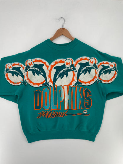 1996 MIAMI DOLPHINS Made in USA Size XL Vintage NFL Sweat-Shirt / E3972S