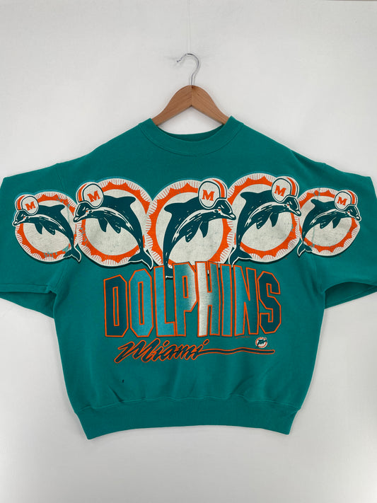 1996 MIAMI DOLPHINS Made in USA Size XL Vintage NFL Sweat-Shirt / E3972S