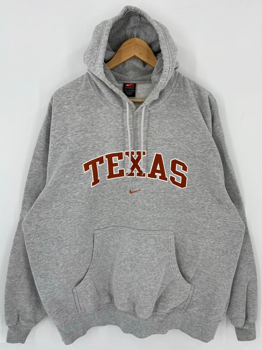 00' NIKE TEXAS Size XL Vintage Hoodie Sweat-shirt / K5579