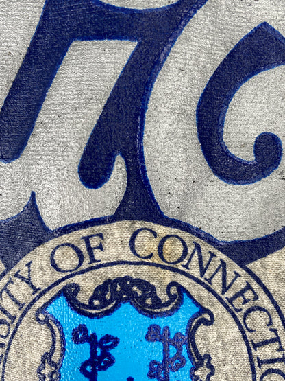 90’s UNIVERSITY OF CONNECTICUT Made in USA Size L Vintage College Sweat-Shirt / A4948