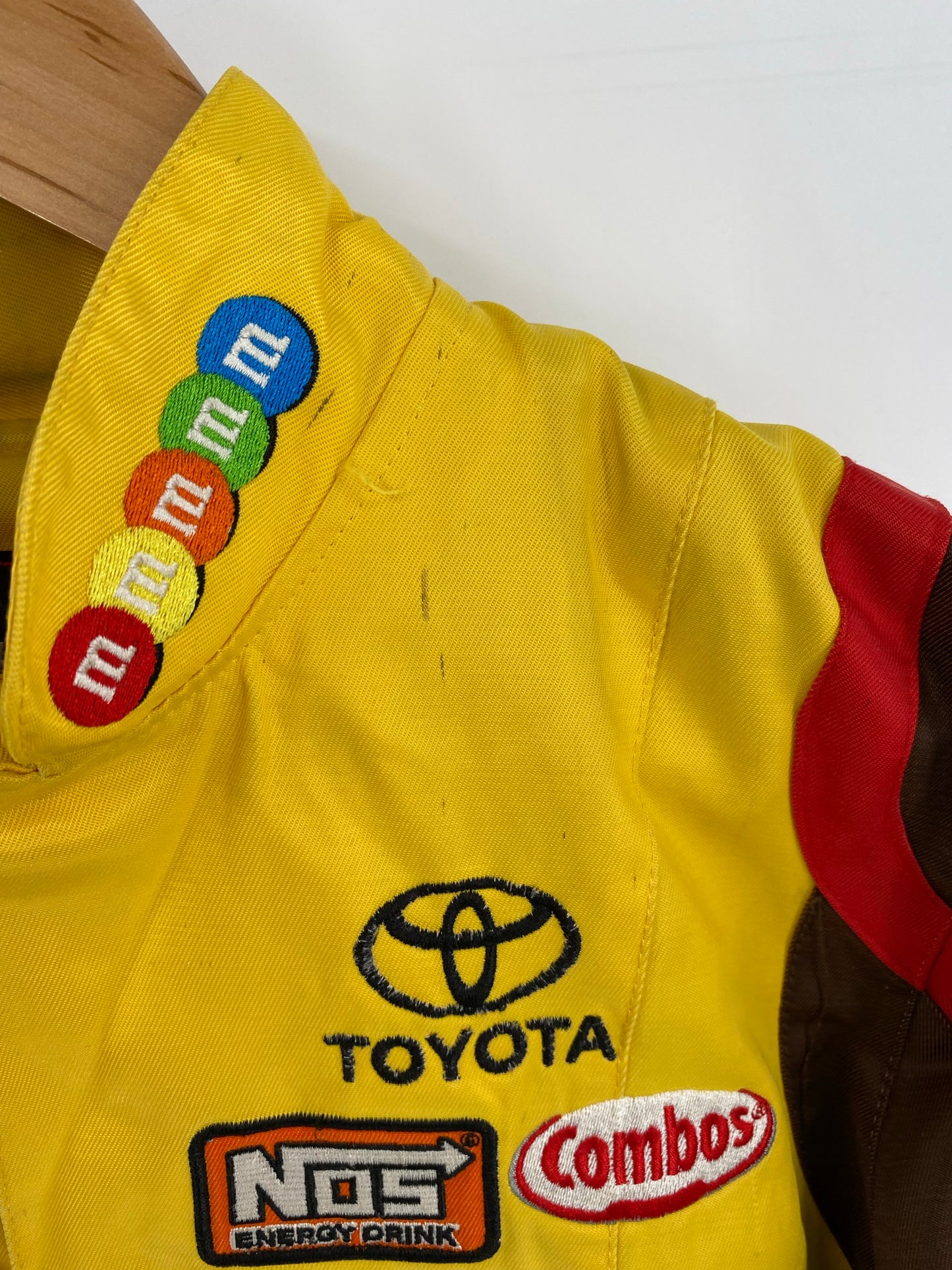Vintage NASCAR M&M'S KYLEBUSCH Size Ladies XL Racing Jacket/ K6683