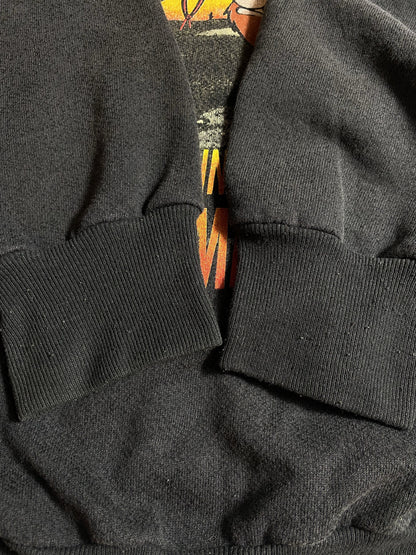 1993' WARNER BROS x HARLEY-DAVIDSON BUGS BUNNY YOSEMITE SAM Size L Vintage Sweat-shirt   / K5267