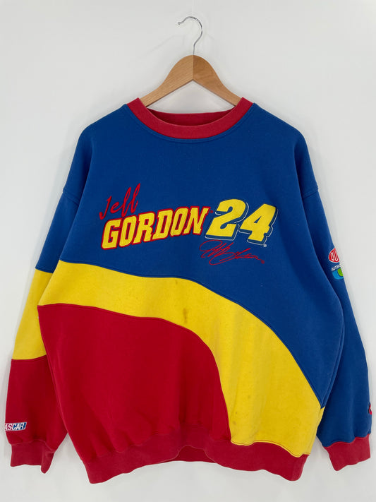 Vintage  NASCAR JEFF GORDON Size XL Racing Sweat-Shirt / k5981