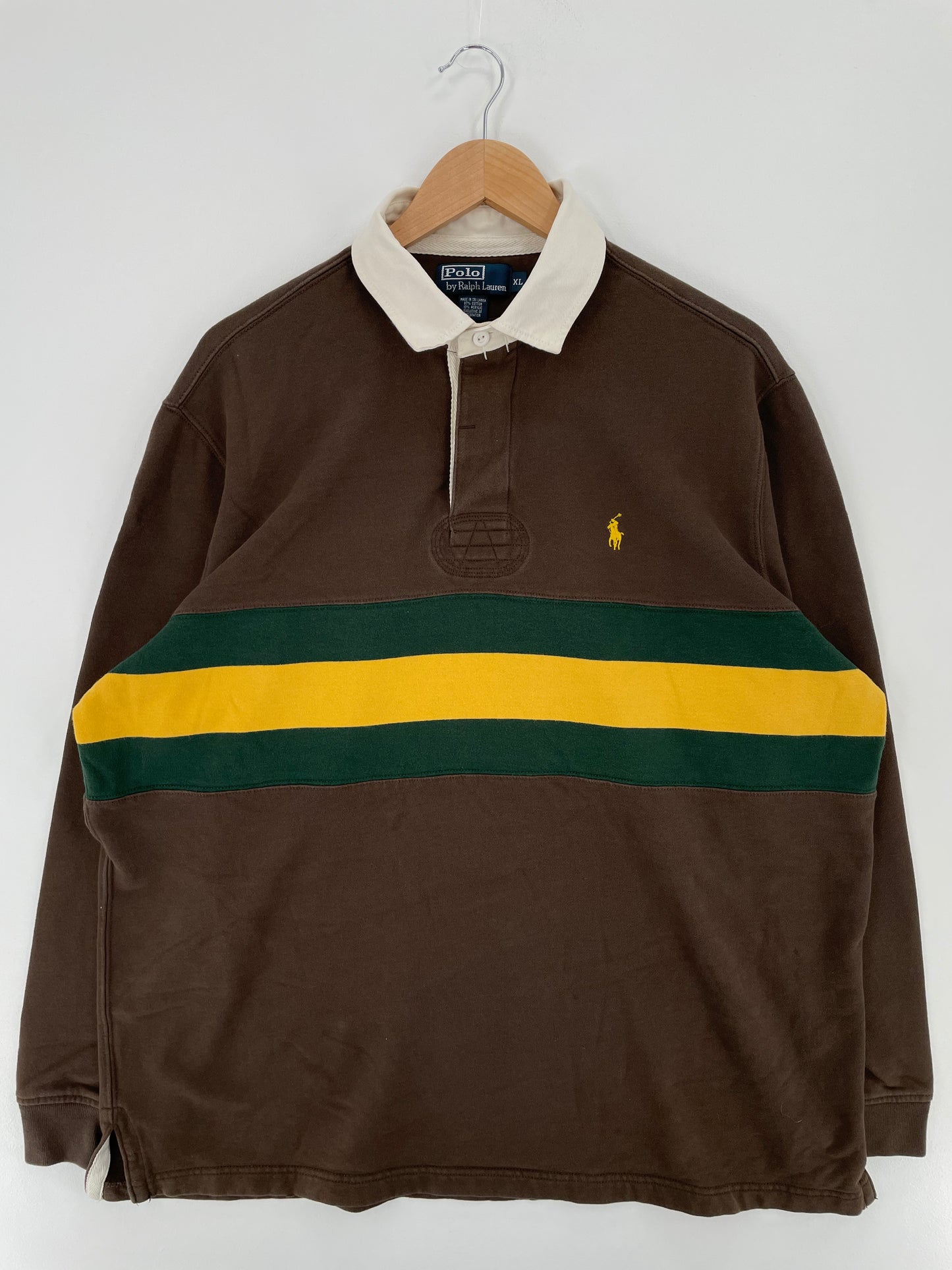 90's POLO RALPH LAUREN Size XL Vintage Rugby shirt / A1985