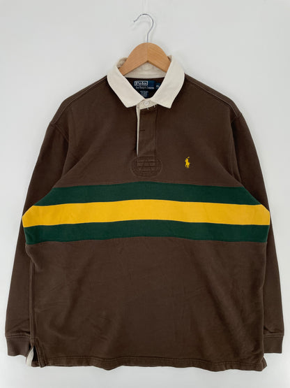 90's POLO RALPH LAUREN Size XL Vintage Rugby shirt / A1985