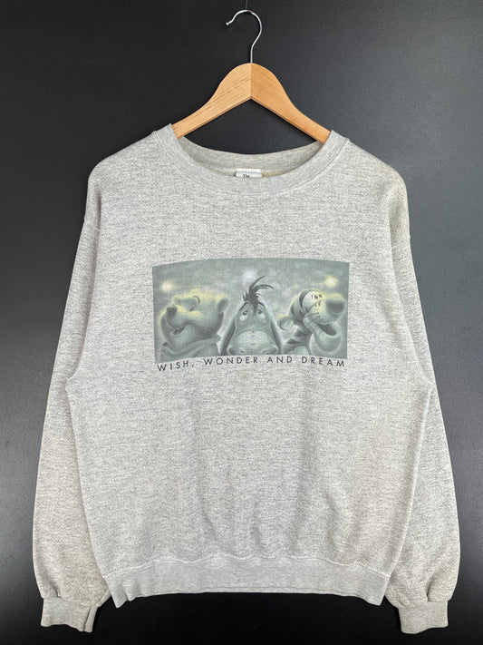 00' DISNEY WINNIE THE POOH Size M Vintage Sweat-shirt / E1248
