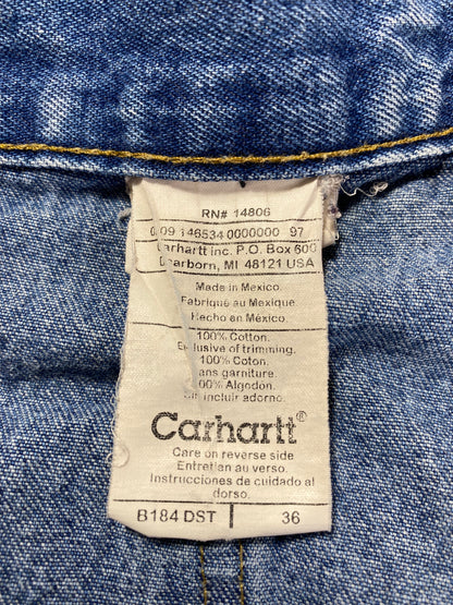 Vintage CARHARTT Size W35xL9.5 Duck Shorts / A1091