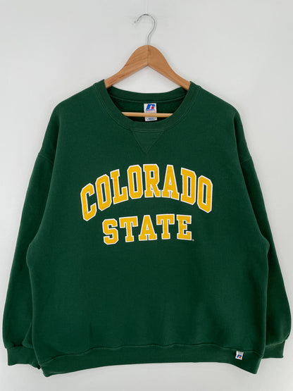Vintage RUSSELL x COLORADO STATE Size XL College Sweat-Shirt / E4291S