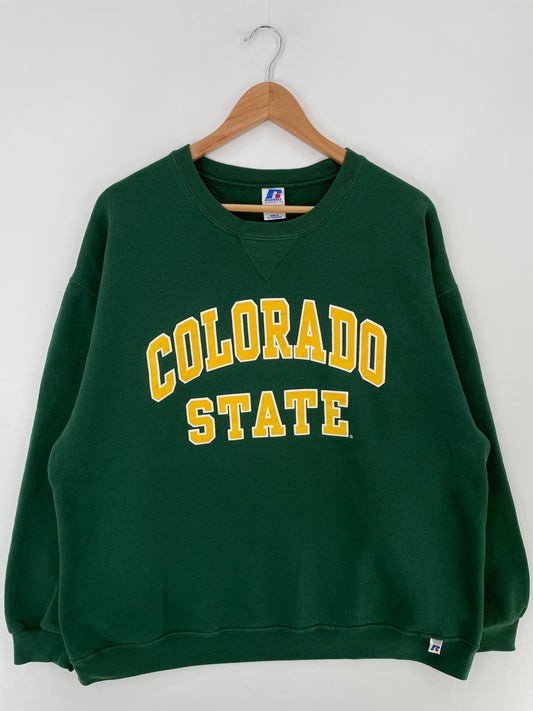 Vintage RUSSELL x COLORADO STATE Size XL College Sweat-Shirt / E4291S