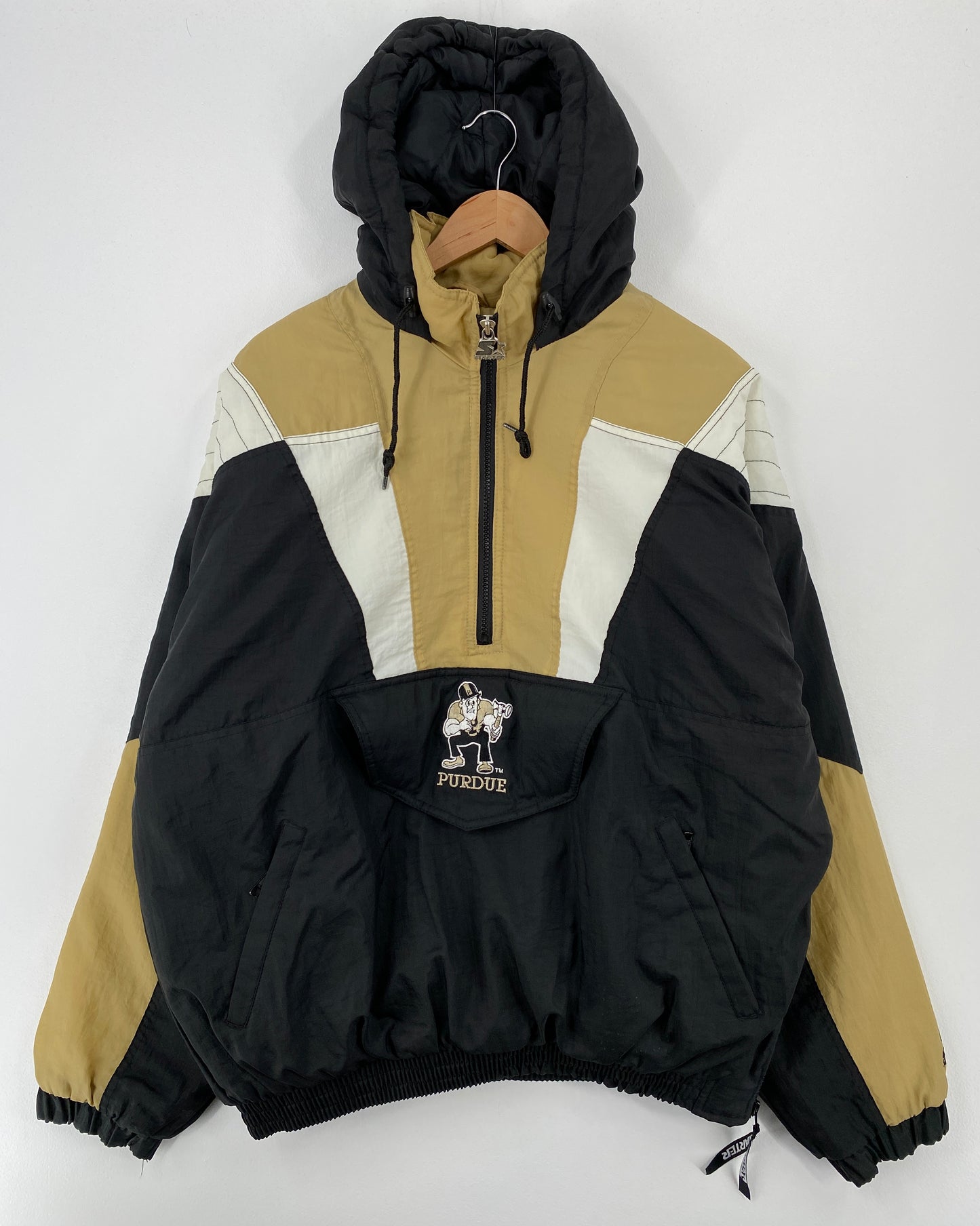 90's STARTER x PURDUE Size L Vintage College Nylon Jacket / A8765
