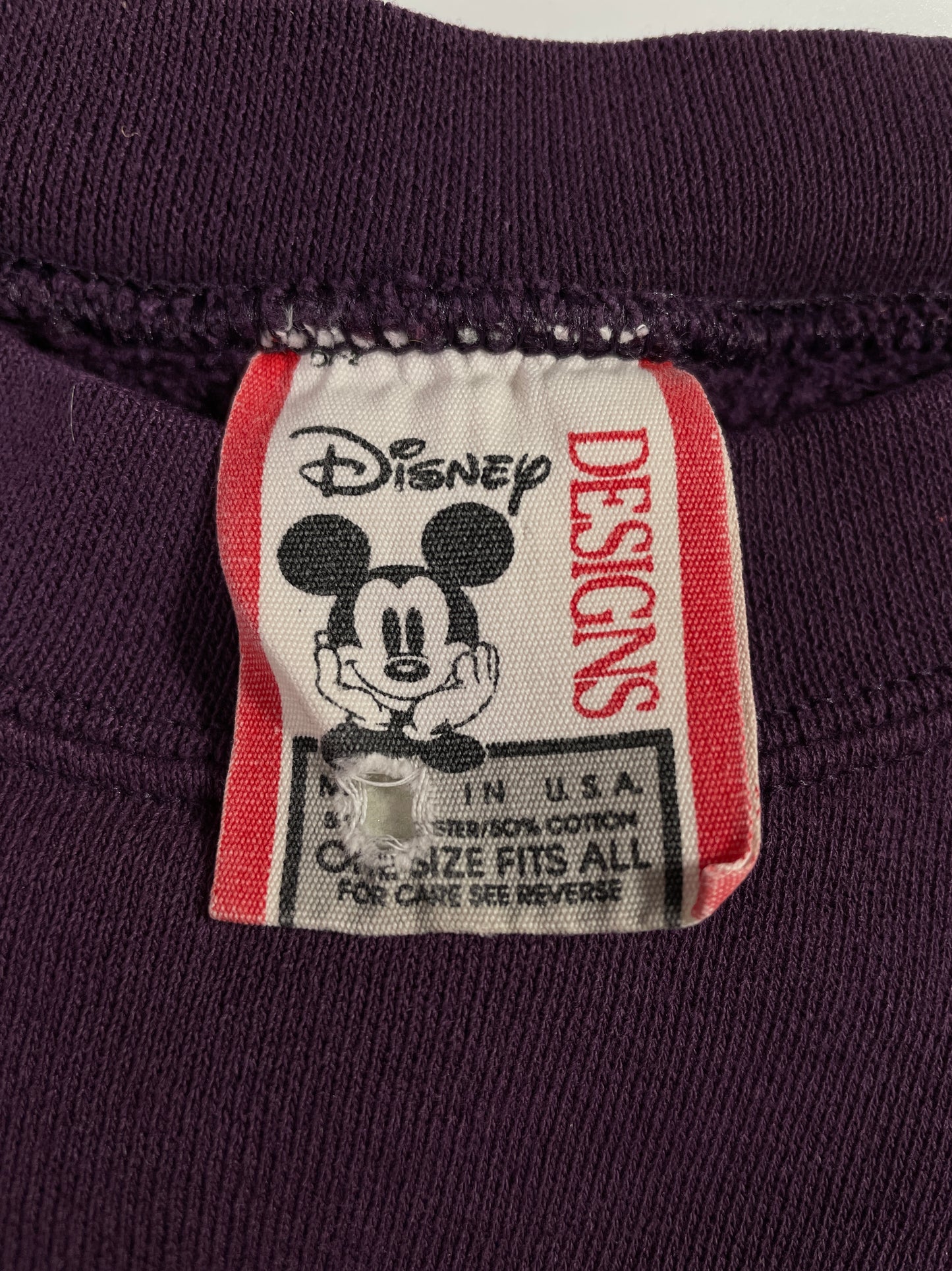 .90's DISNEY MICKEY Made in USA Size Approx.XL Vintage Sweat-Shirt / E6401S