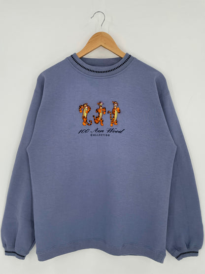 00' DISNEY TIGGER Size No Tag (Approx.M) Vintage Sweat-Shirt / K5187