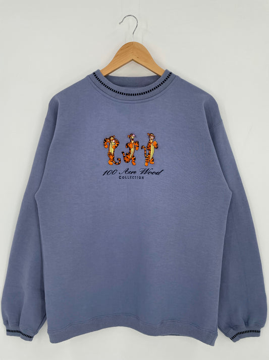 00' DISNEY TIGGER Size No Tag (Approx.M) Vintage Sweat-Shirt / K5187