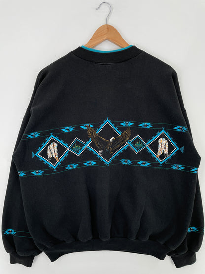 90's EAGLE Made in USA Size XL Vintage Animal Sweat-Shirt / E1372S