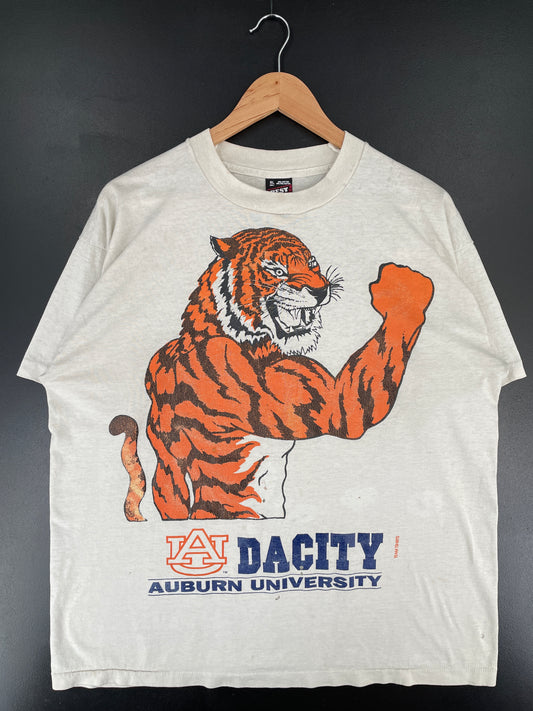80’s AUBURN UNIVERSITY DACITY Made in USA Size XL Vintage College T-Shirt / G2577T
