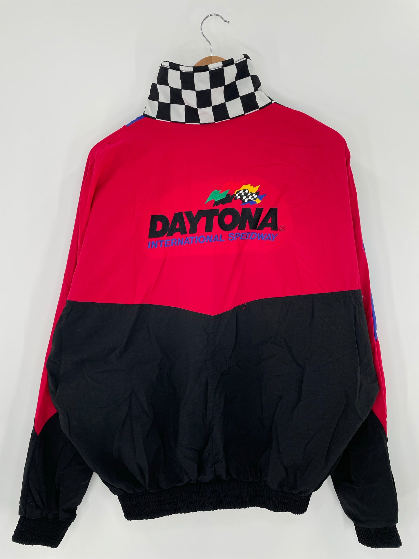 Vintage DAYTONA Made in USA Size L Racing Nylon Jacket/ K5985