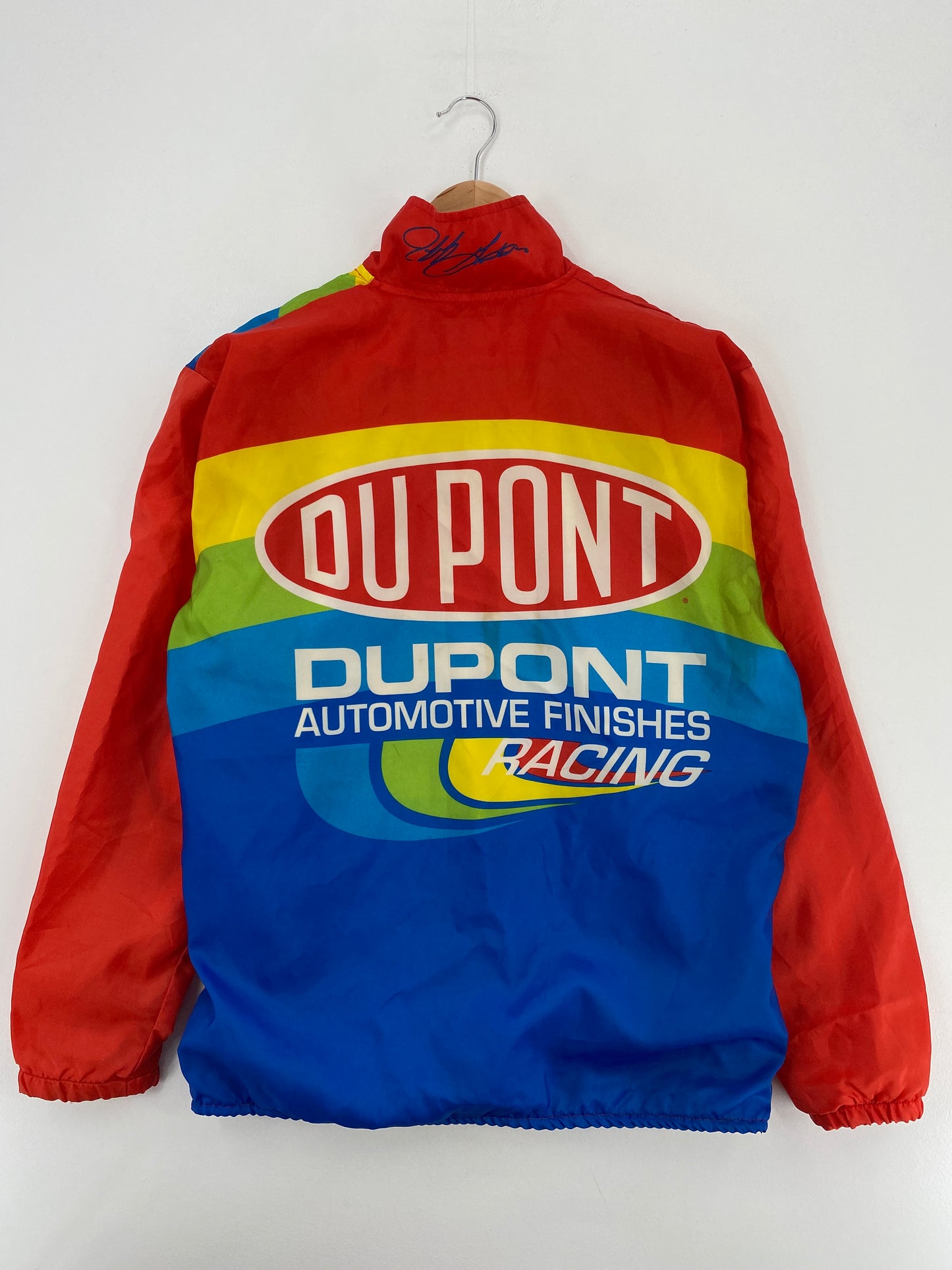 90's DUPONT JEFF GOR m  DON Made in USA Size M Racing Nylon Jacket / A5592