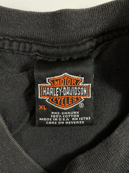 90's HARLEY DAVIDSON x ALASKA Made in USA Size XL Vintage T-shirt / A3595