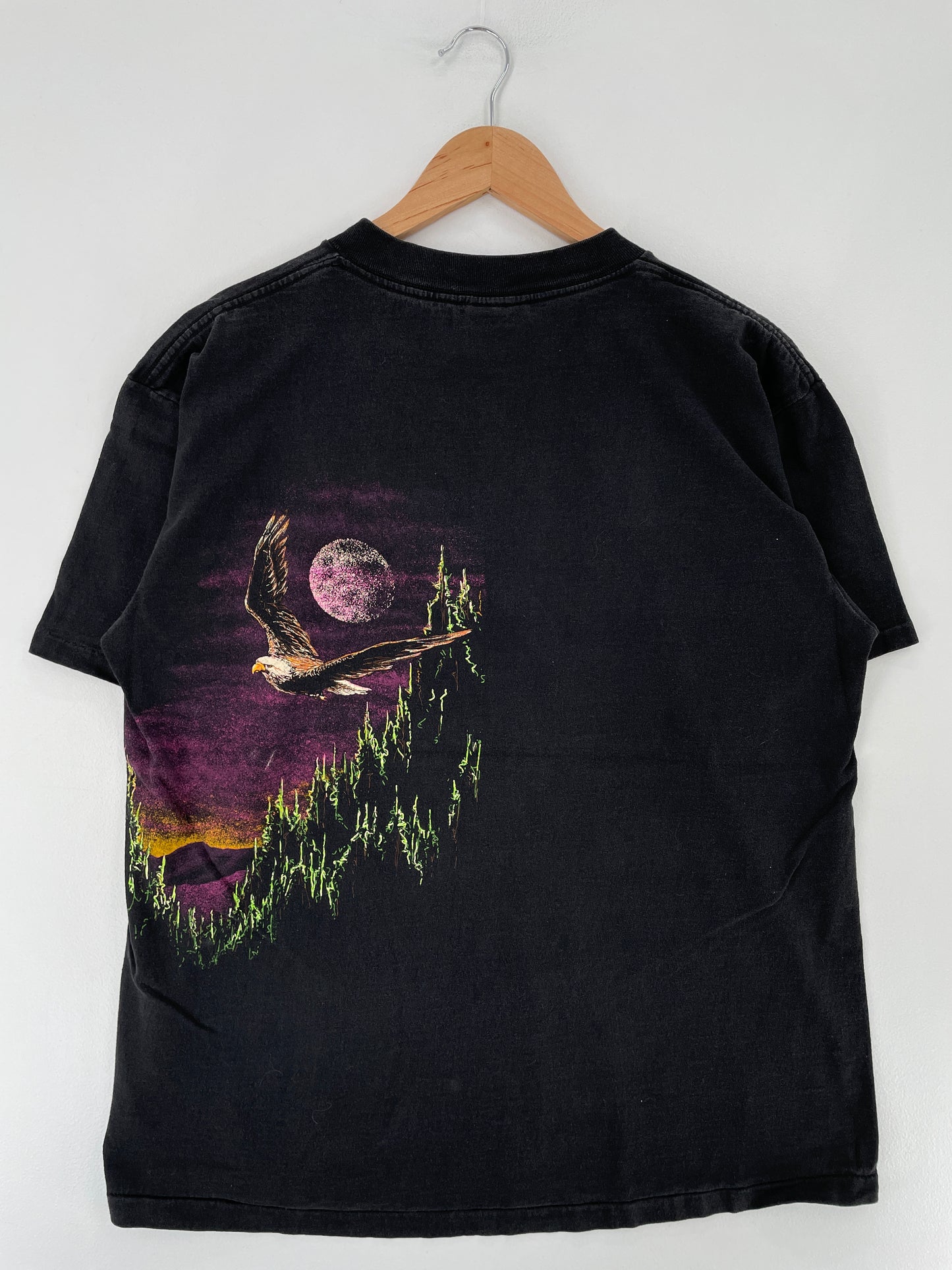 90's EAGLE Made in USA Size L Vintage Animal T-Shirt / E5804T