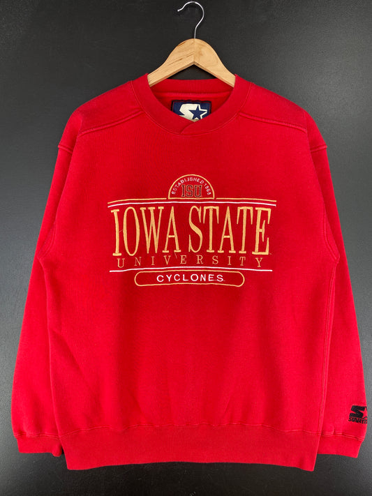 90's STARTER IOWA STATE Size M Vintage College Sweat-shirt / A4906
