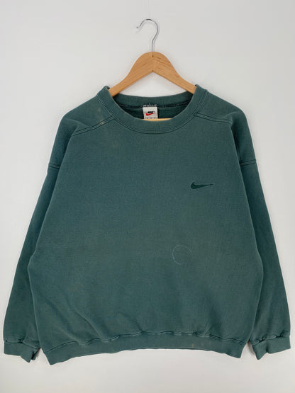 90's NIKE MINI SWOOSH Size XL Vintage Sweat-shirt / A918
