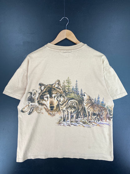 90’s COLORADO Made in USA Size L Vintage Animal T-Shirts / E4854T