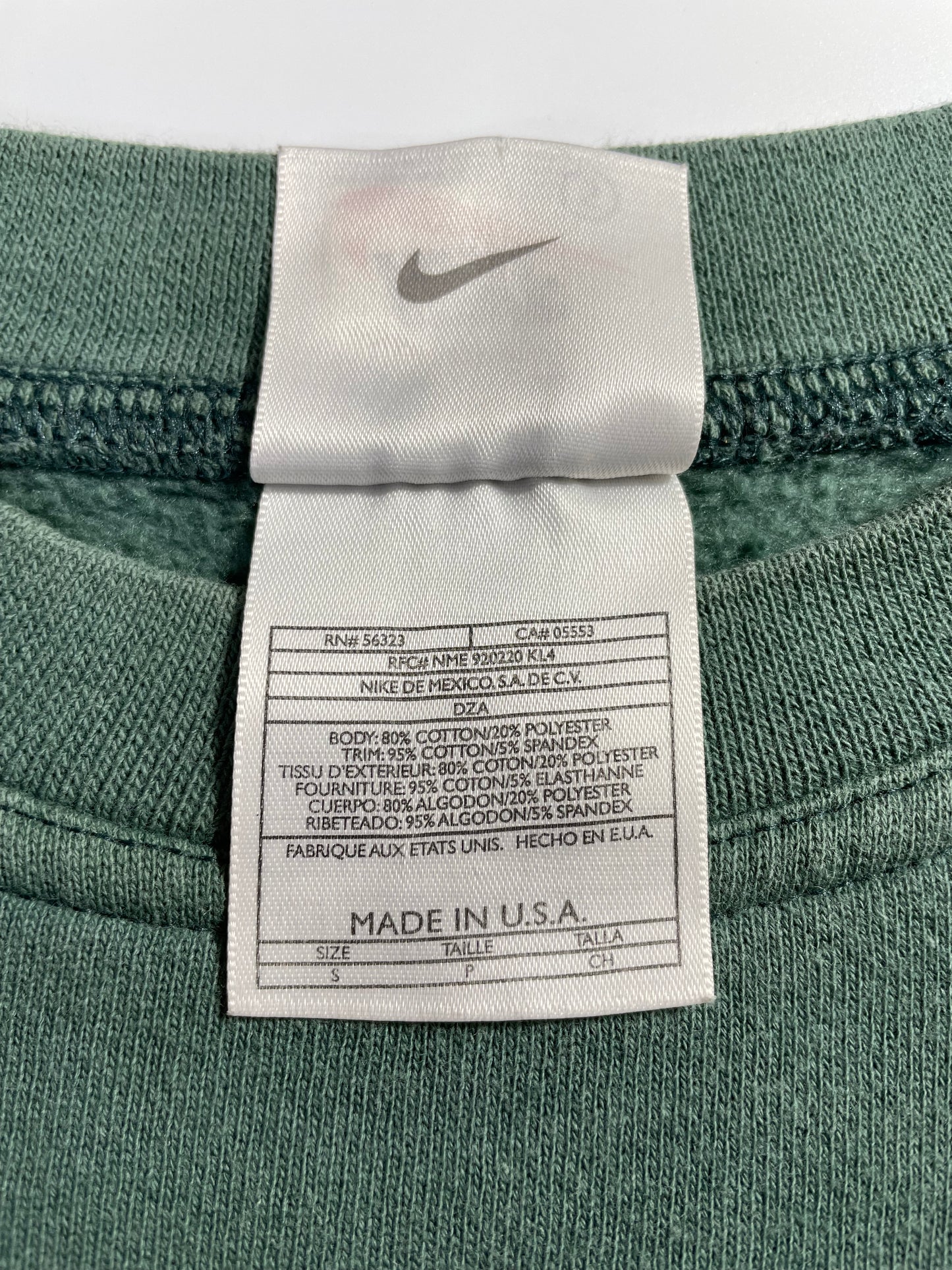 90's NIKE MINI SWOOSH Made in USA Size S Vintage Sweat-shirt / A316