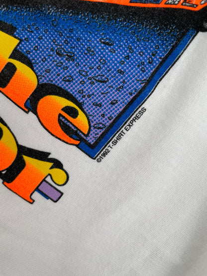 .1992 ALAN KULWICKI x HOOTERS Size No Tag(Approx.M) Vintage Racing T-Shirt / E2361T