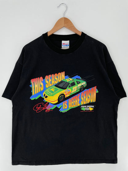 .1996 NASCAR x CHAD LITTLE Size XL Vintage Racing T-Shirt / E2359T