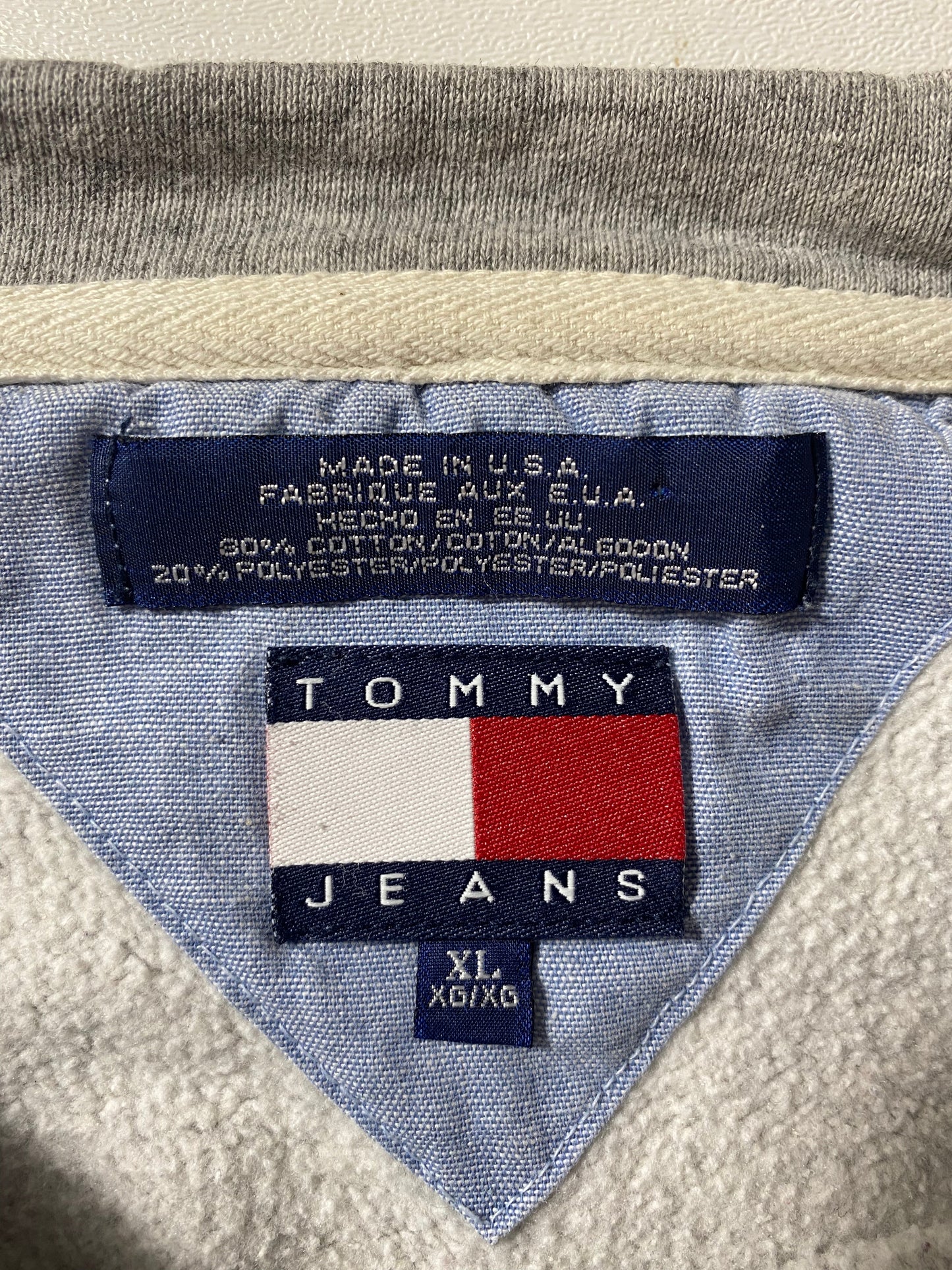 90’s TOMMY JEANS Made in USA Size XL Vintage Sweat-shirt / G5424S