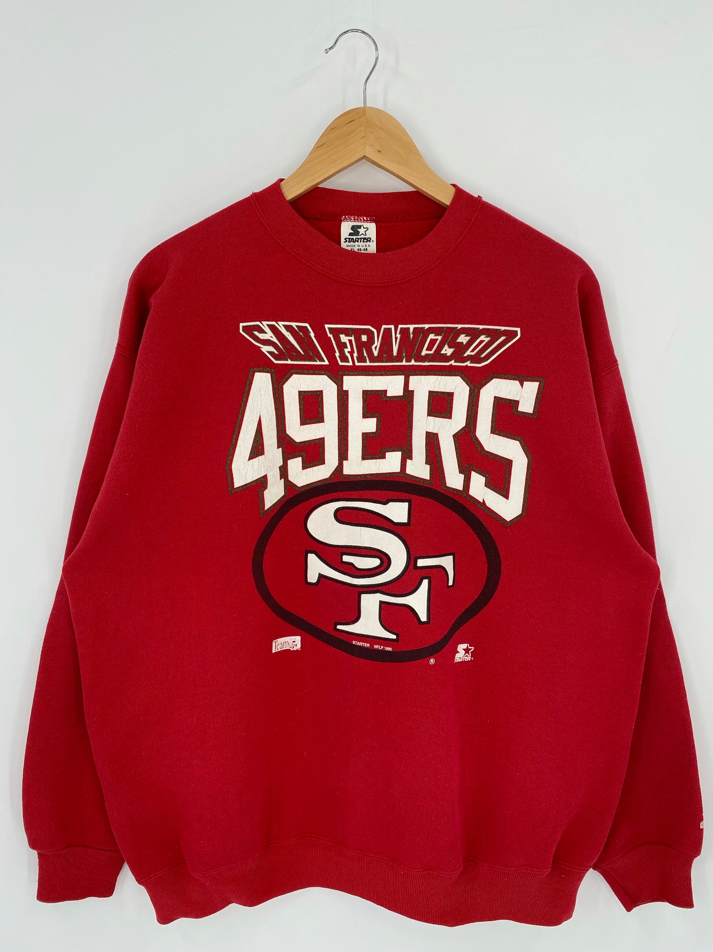 90's STARTER x SAN FRANCISCO 49ERS Made in USA Size XXL Vintage NFL Sweat-shirt / K5320