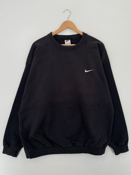 90's NIKE MINI SWOOSH Size XL Vintage Sweat Shirts / A7260