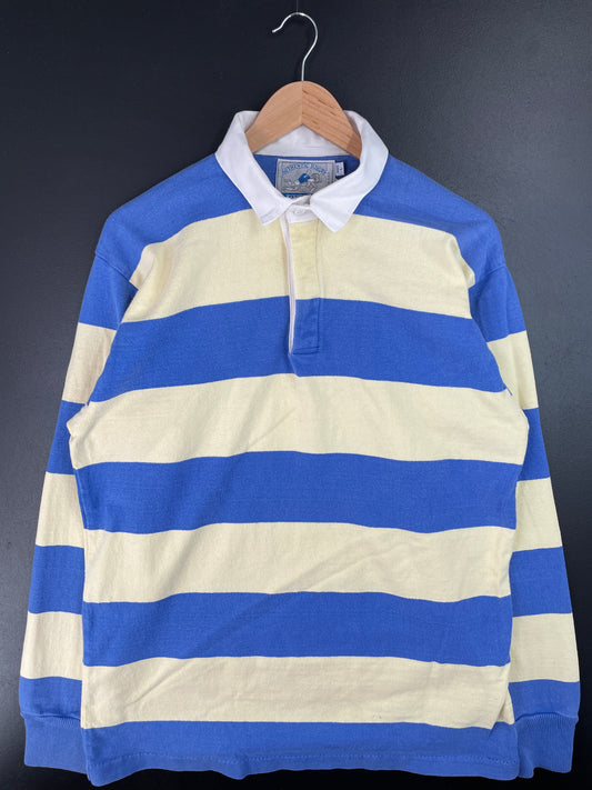 90's LANDS' END Made in USA Size L Vintage Rugby-Shirt / A7265