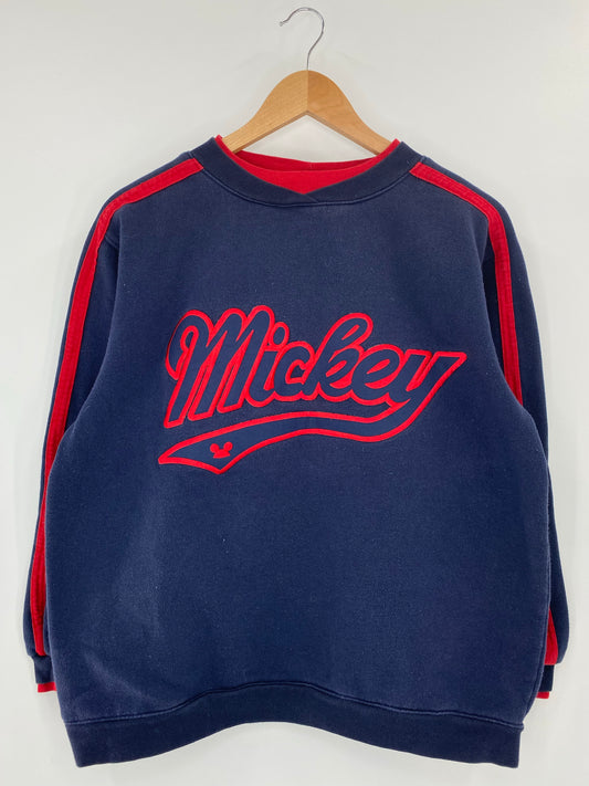 90's DISNEY MICKEY Size No tag (Approx.S) Vintage Sweat-shirt / k5677
