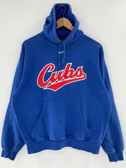 00' CHICAGO CUBS Size S Vintage MLB Hoodie Sweat-Shirt / K5754