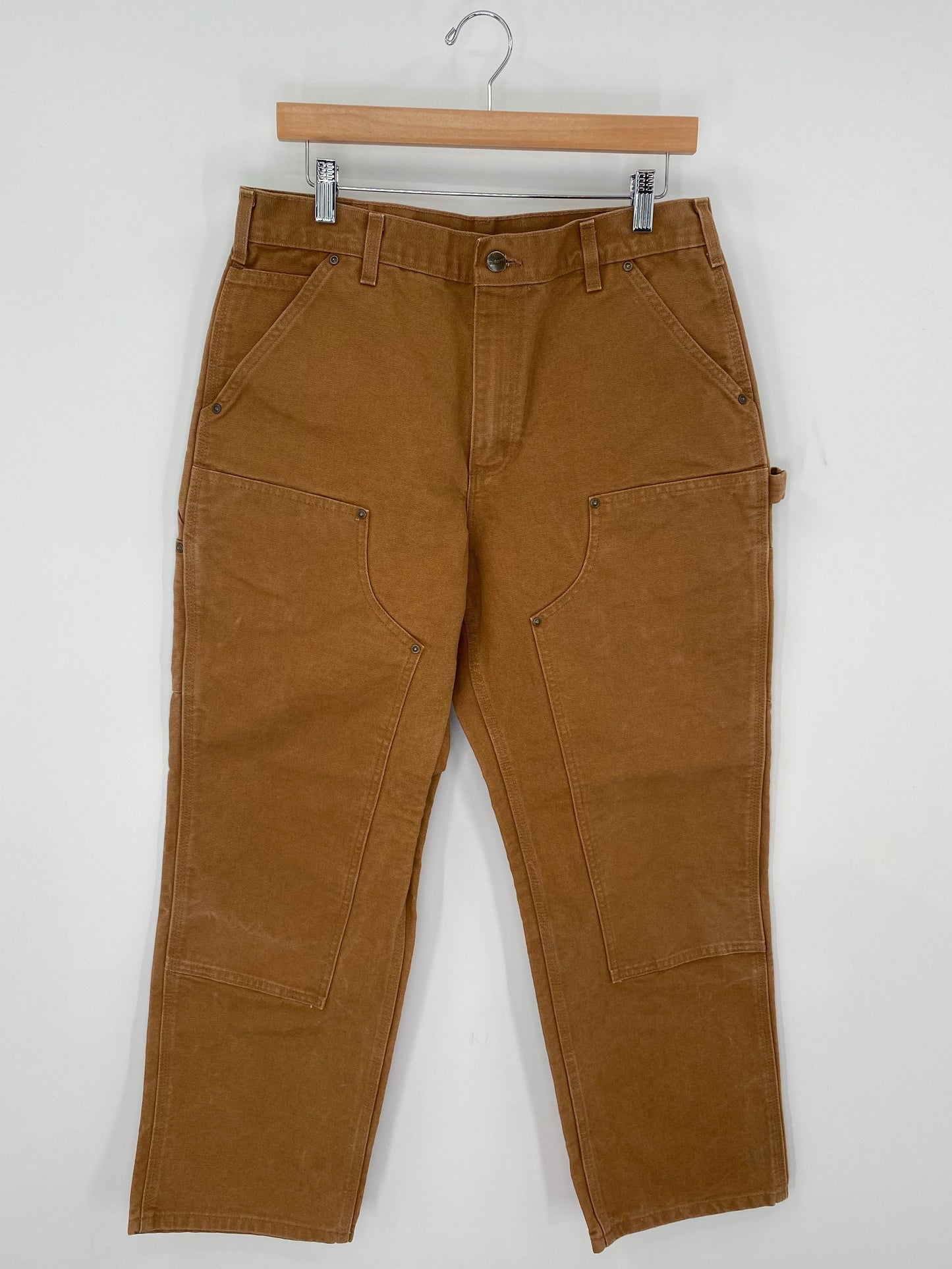 Vintage CARHARTT Size W32xL29 Double Knee Duck Pants / E1318P