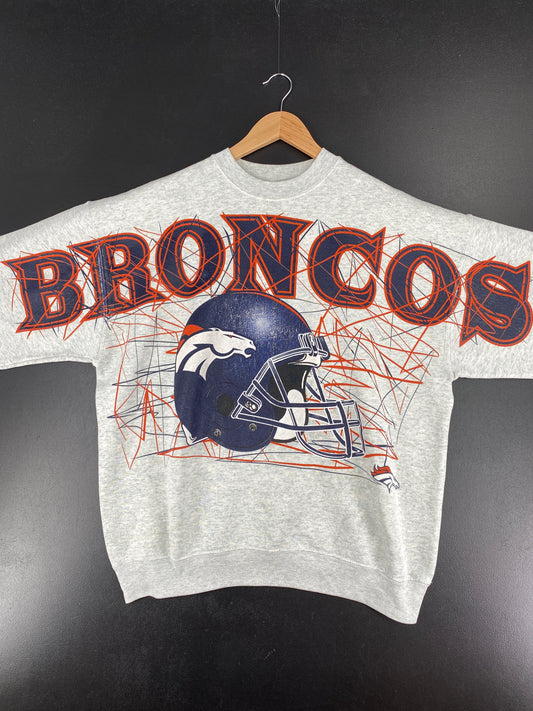 90's DENVER BRONCOS Size XL Vintage NFL Sweat-Shirt / E1946S