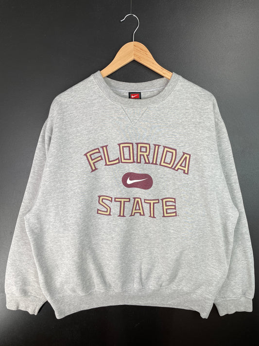 00' NIKE FLORIDA STATE Size L Vintage College Sweat-Shirt / A6786