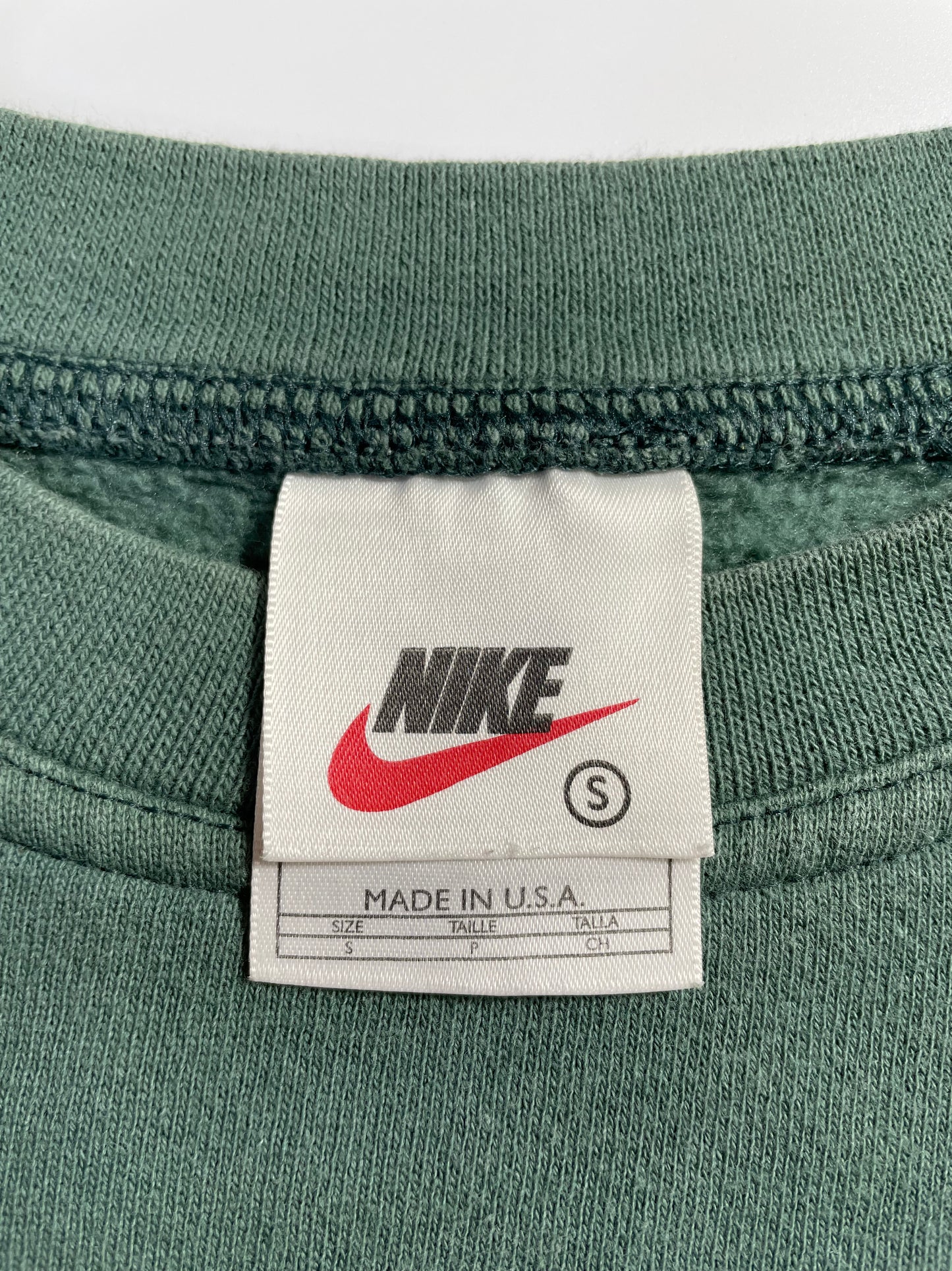 90's NIKE MINI SWOOSH Made in USA Size S Vintage Sweat-shirt / A316