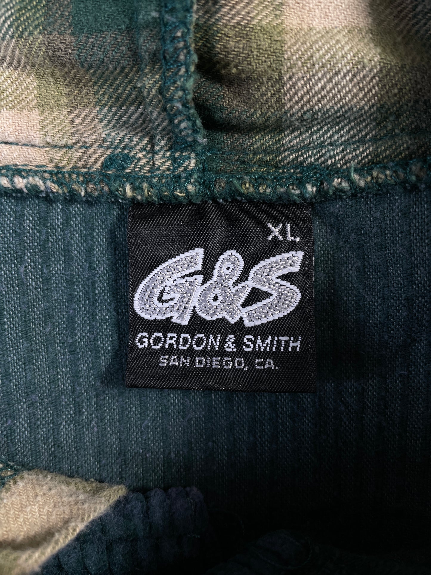 90's GORDON & SMITH Made in USA Size XL Vintage Corduroy Button down Shirt / E1056