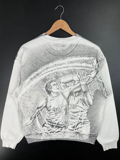 90's NORTH CAROLINA TAR HEELS Made in USA Size Approx.M Vintage College Sweat-Shirt / A9208