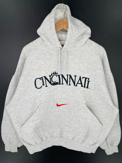 90’s NIKE CINCINNATI Size L Vintage College Hoodie Sweat-shirt / K9144